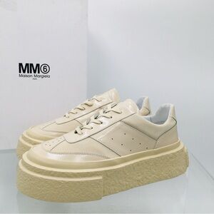 Maison Martin Margiela Women's Beige Platform Sneakers Size 9 M